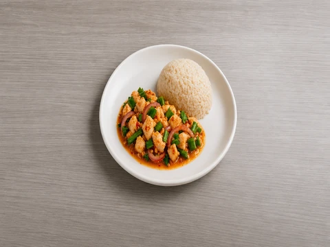 ข้าวยำไก่ซูวีแซ่บคลีน เมนูข้าวคลีนไก่ซูวีคลุกน้ำยำรสแซ่บ โปรตีนสูง พร้อมทาน